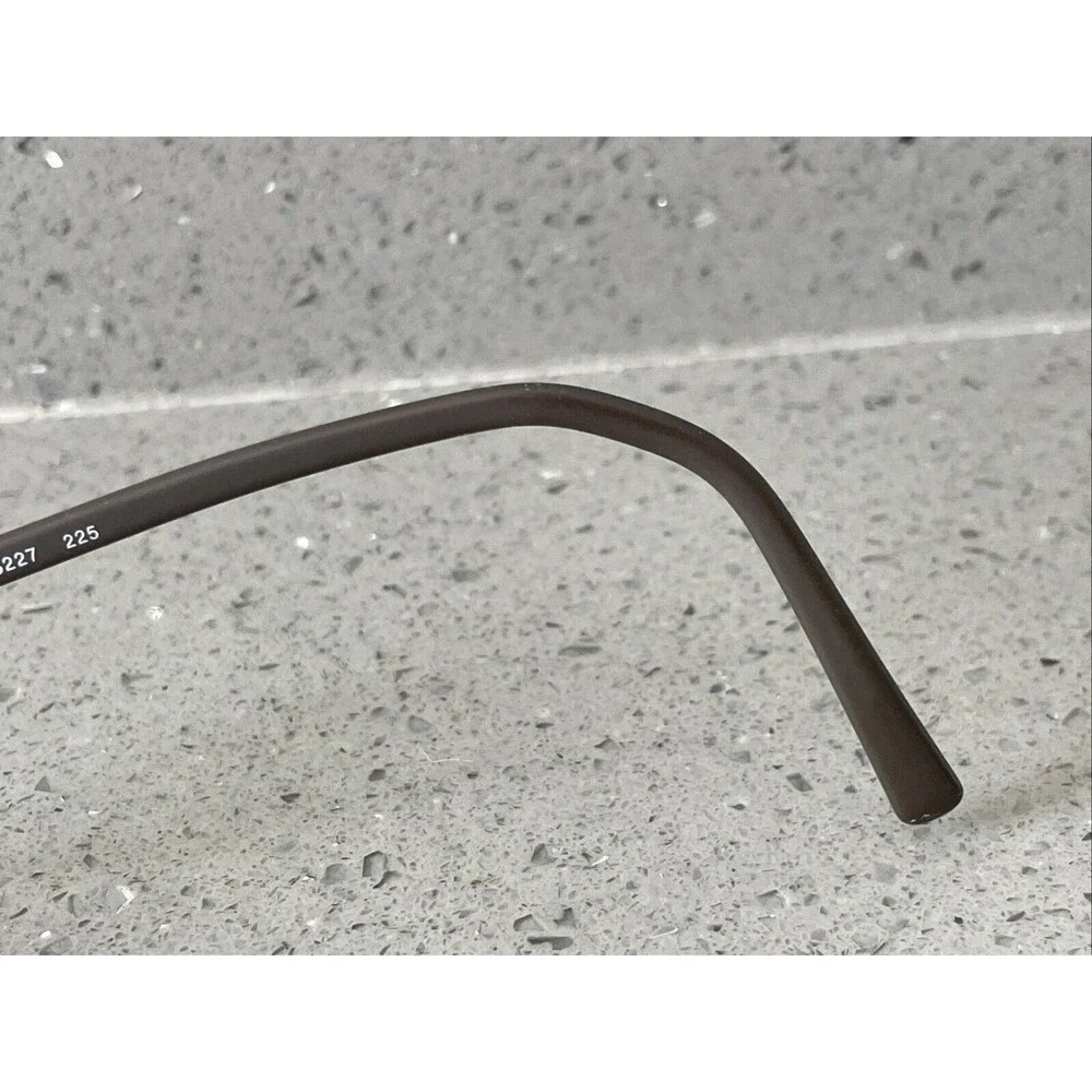 DKNY 6227 2225 50 18 135 Eyeglasses Frames Only Half Rim Flex Hinges brown Italy